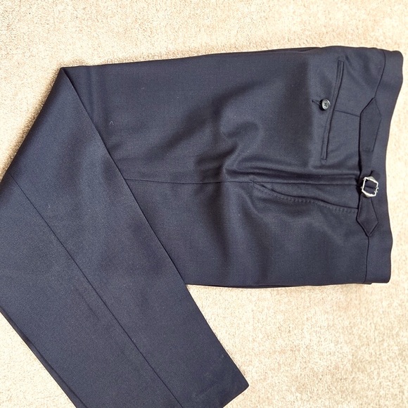 Classic tailored 100% cotton suit.